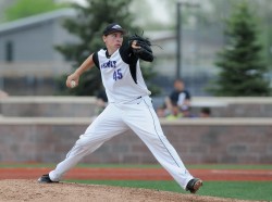 Lake Bachar on the mound for UW-Whitewater