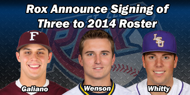 Rox Announce Signing of Three to 2014 Roster
