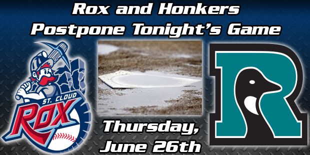 Rox and Honkers Postpone Tonight's Game