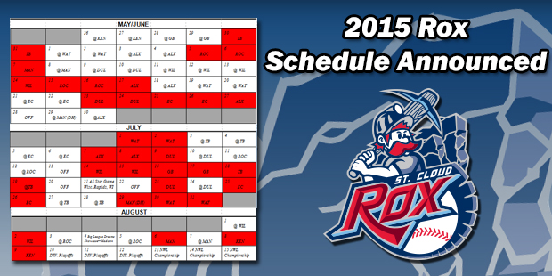 2015 Rox Schedule Announced