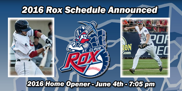 2016 Rox Schedule Announced