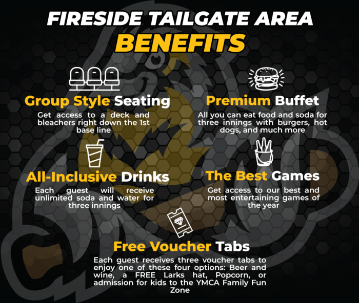 Tailgate area amenities, family reunions in bismarck