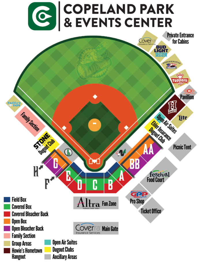Copeland Park Map as of 2/14/21