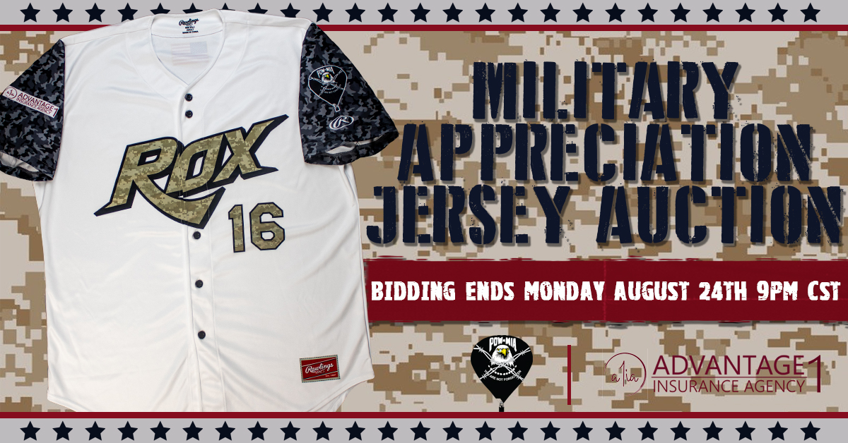 Live Now: Rox Military Appreciation Game-Worn Jersey Auction - St