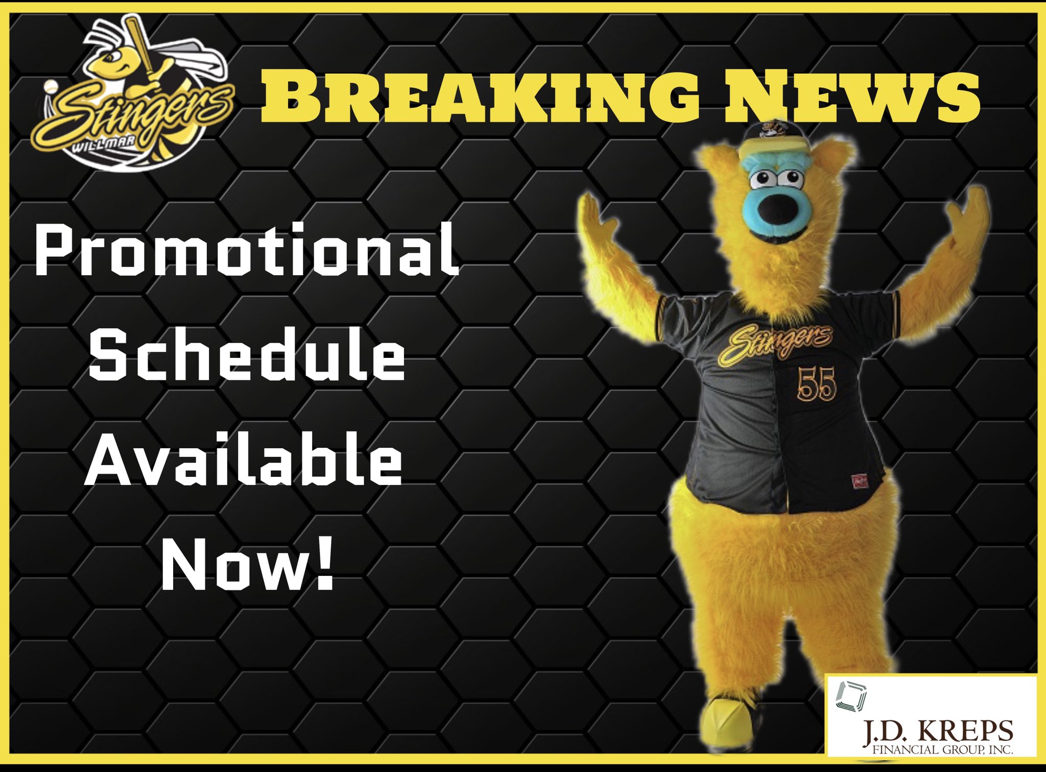 2022 Stingers Promotional Schedule Released! Willmar Stingers