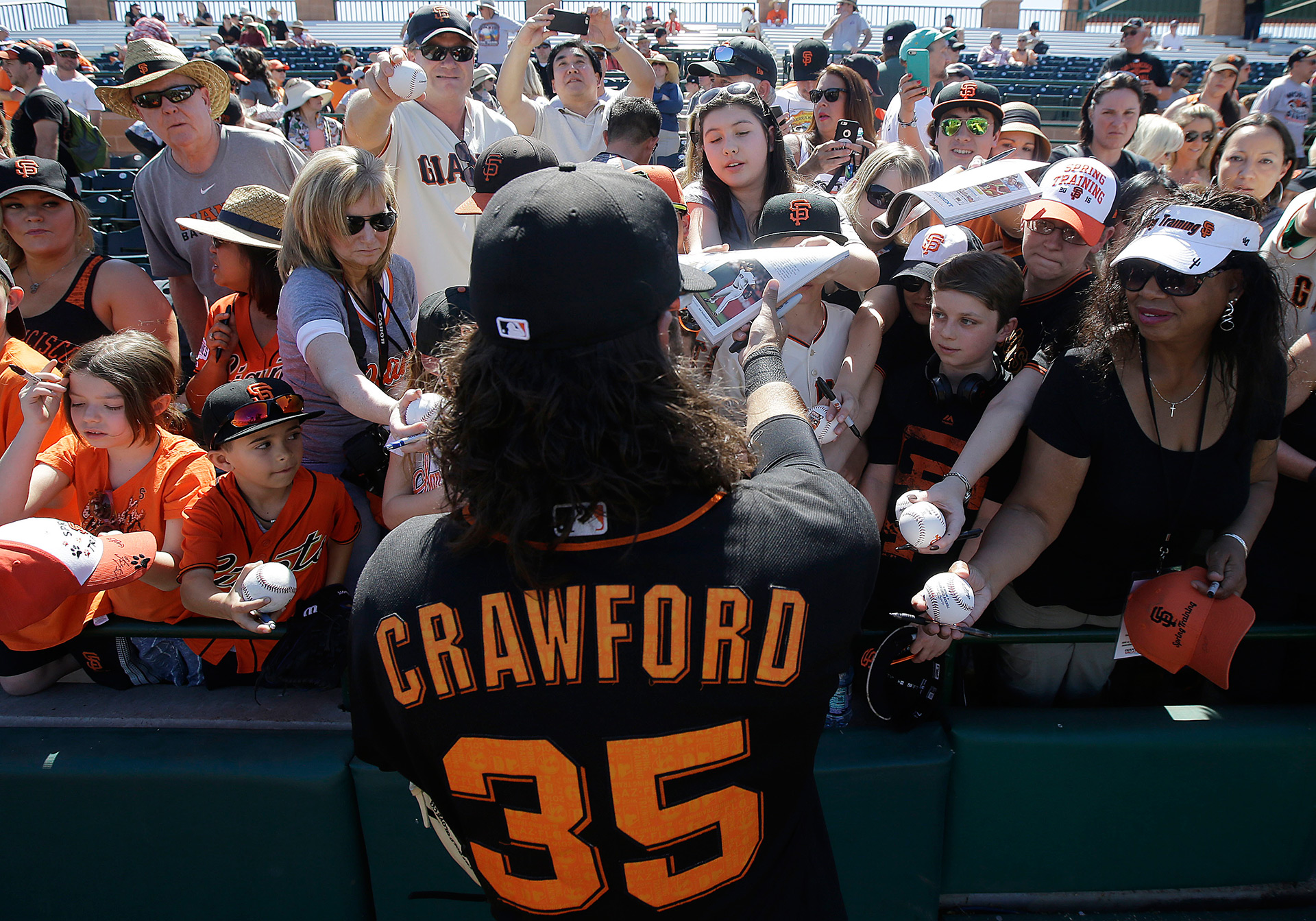 San Francisco Giants - Brandon Crawford - age 5 at Candlestick